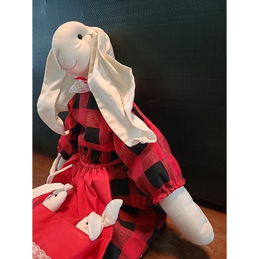 Kurt Adler 1991 Bunny Rabbit‎ Mom & Babies Plush 21
